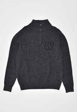 Vintage 90's Woolrich Knit Jumper Sweater Grey
