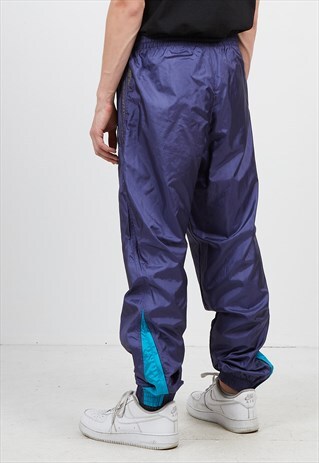 VINTAGE RETRO PURPLE ADIDAS TRACK BOTTOMS JOGGERS
