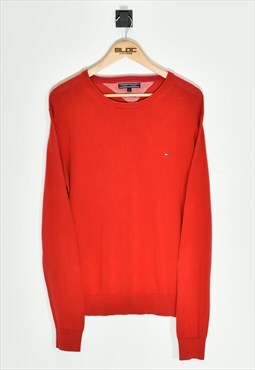 Vintage Tommy Hilfiger Sweater Red Medium