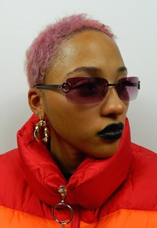VINTAGE PURPLE Y2K SUNGLASSES