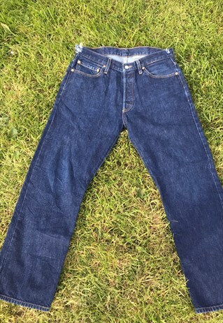 VINTAGE 90'S DISTRESSED LEVI'S INDIGO 501 JEANS