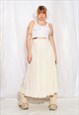 VINTAGE TRIUMPH CORSET BRA 80S LACE BUSTIER BODICE IN WHITE