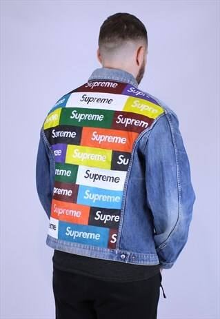 CUSTOM REWORKED LEVIS JEANS JACKET X SUPREME