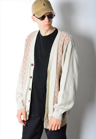 VINTAGE 90S BEIGE CARDIGAN