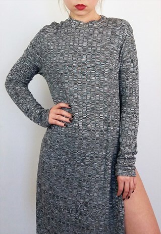 VINTAGE 90'S GRUNGE VISCOSE KNIT TOP / DRESS