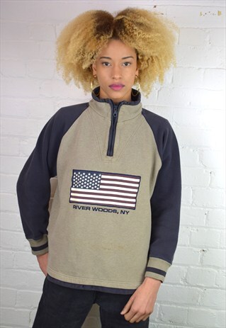 VINTAGE 90'S 1/4 ZIP SWEATSHIRT