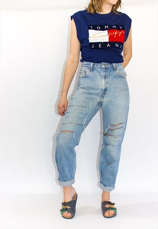 VINTAGE GRUNGE TRASHED GUY FIT LEVI JEANS