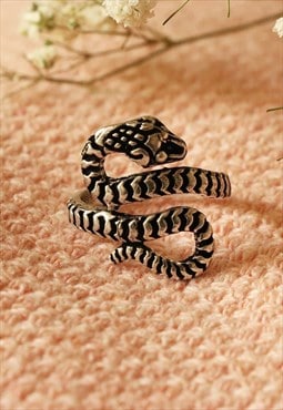 Silver Snake Wrap Ring Fully Adjustable