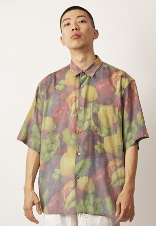 VINTAGE 90'S PREMIUM FRUIT PRINT SHIRT