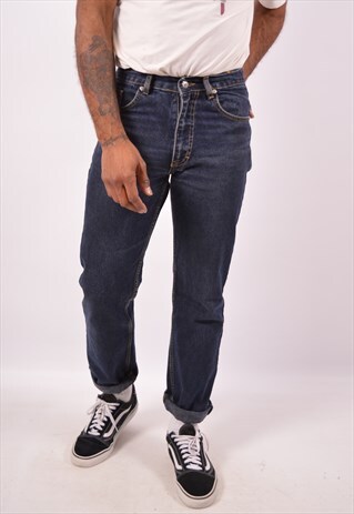 VINTAGE HUGO BOSS STRAIGHT JEANS NAVY BLUE