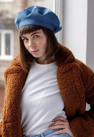 BLUE DENIM BERET HAT