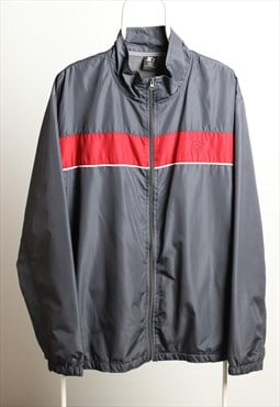 Vintage Starter Sportswear Shell Jacket Grey Red