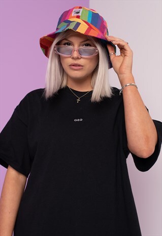 G&G UNISEX ORIGINAL LOGO RAINBOW BUCKET HAT