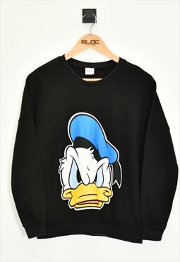 Vintage Disney Donald Duck Sweatshirt Black XSmall