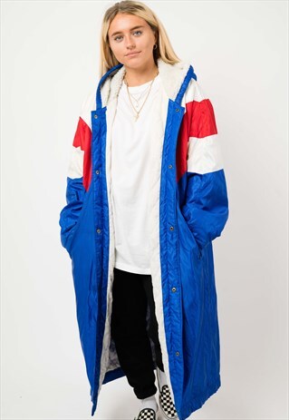 RARE ASICS FOOTBALL GEAR LONGLINE WINTER COAT