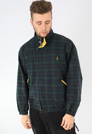RALPH LAUREN CHAPS SPORTS CHECKERED RAIN JACKET