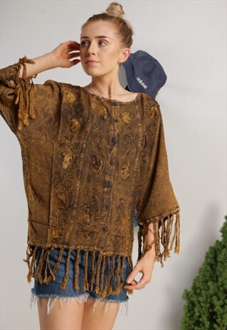 NEW TASSEL EMBOIDERED SHIRT 2612K