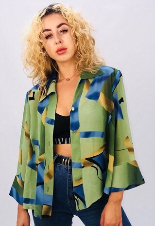 VINTAGE OVERSIZED PATTERN SHIRT