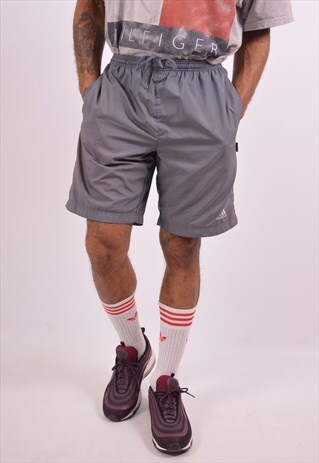 ADIDAS MENS VINTAGE SHORTS MEDIUM GREY 90S