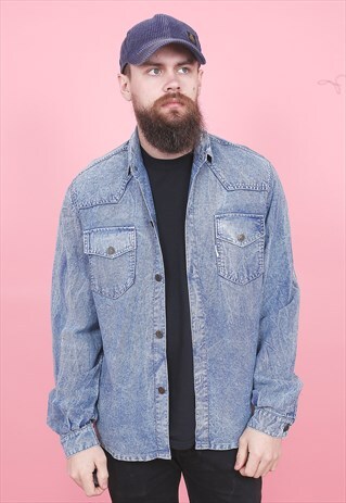 VINTAGE DENIM SHIRT /R12153
