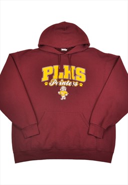 Vintage PLHS Pointers Hoodie Sweatshirt Burgundy XL