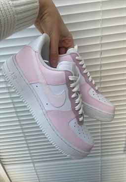 Customised Pink Air Force 1 Nike