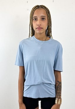 Vintage y2k dusty baby blue t-shirt 