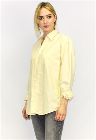 VINTAGE LEMON STIFF COTTON SHIRT
