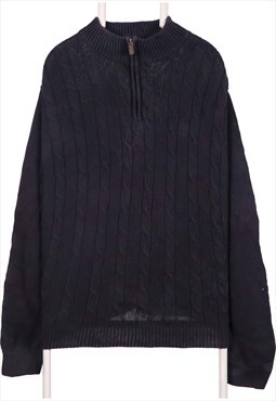 Vintage 90's Chaps Jumper / Sweater Quarter Zip Ribbed