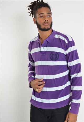 purple tommy hilfiger polo