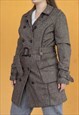 VINTAGE TOMMY HILFIGER COATS TRENCH IN GREY L