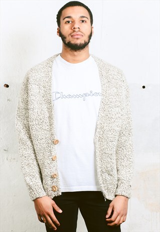 VINTAGE 60S HANDKNIT CARDIGAN