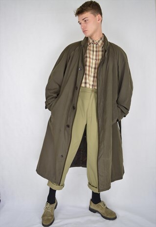 VINTAGE BROWN CLASSIC TRENCH COAT