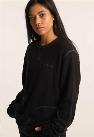 VINTAGE CALVIN KLEIN PRINT SPELLOUT SWEATSHIRT