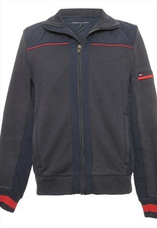 VINTAGE NAVY TOMMY HILFIGER TRACK TOP - S