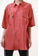 ROB ROY VINTAGE SILKY BUTTONS SHORT SLEEVE SHIRT 18226