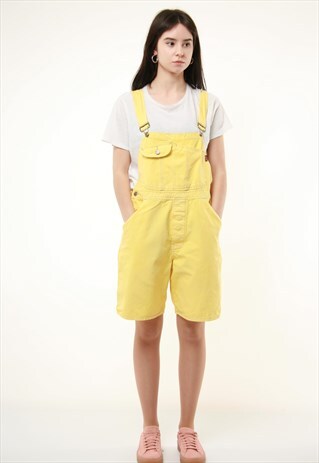 90S VINTAGE VTG RARE SHORT DUNGAREE OVERALLS JUMPESUIT 290