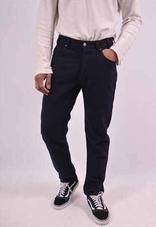 VINTAGE ARMANI TROUSERS NAVY BLUE
