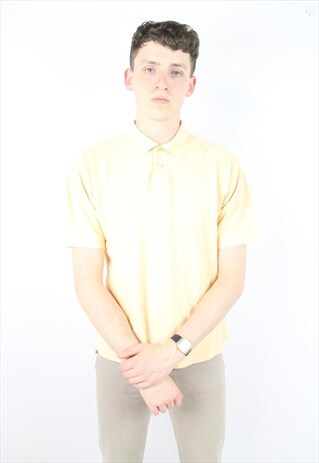 VINTAGE 90'S CREAM POLO SHIRT