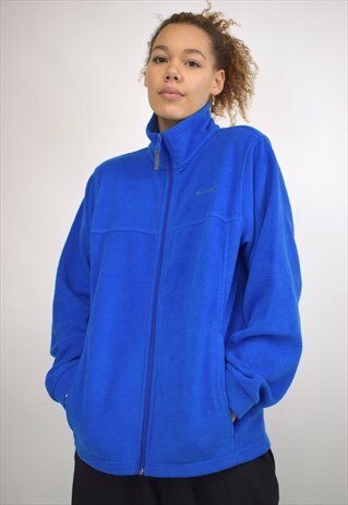 VINTAGE 90S ELECTRIC BLUE FLEECE JACKET