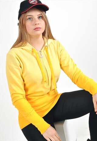 VINTAGE HOODIE IN YELLOW