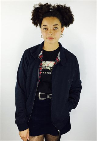 VINTAGE NAVY HARRINGTON JACKET