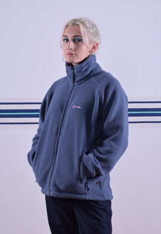 BLUE BERGHAUS ZIPPED FLEECE