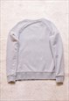 WOMEN'S BARBOUR GREY EMBROIDERED SWEATER