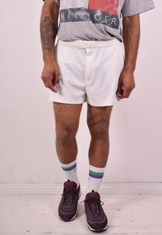 SERGIO TACCHINI MENS VINTAGE SHORTS W36 WHITE 90S