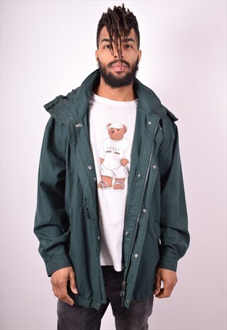 FILA MENS VINTAGE JACKET XL GREEN 90S