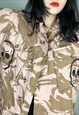 ARMY OF SKULLS - REWORKED HAND PAINTED SKULL CAMO JACKET