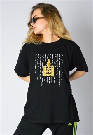 VINTAGE 90S BLACK GRAPHIC T-SHIRT