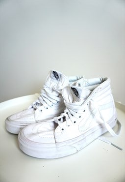 Vintage Vans High Boots Sneakers Shoes Trainers White