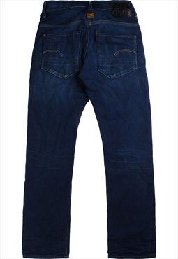 Vintage  G Star Jeans / Pants Paint Splat Denim Navy Blue 32